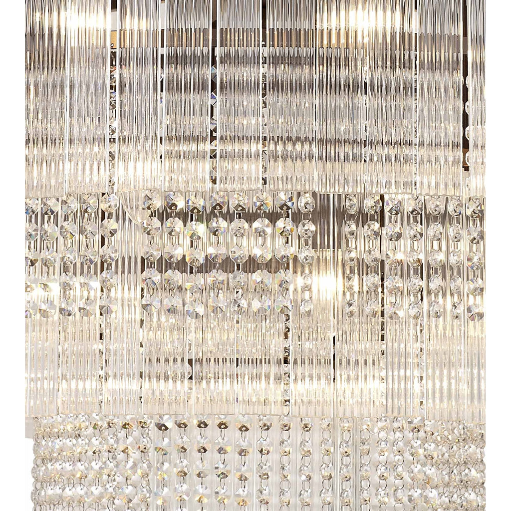 NL83269 Baylan 27 Light Large 3 Tier Round Pendant Brown Oxide