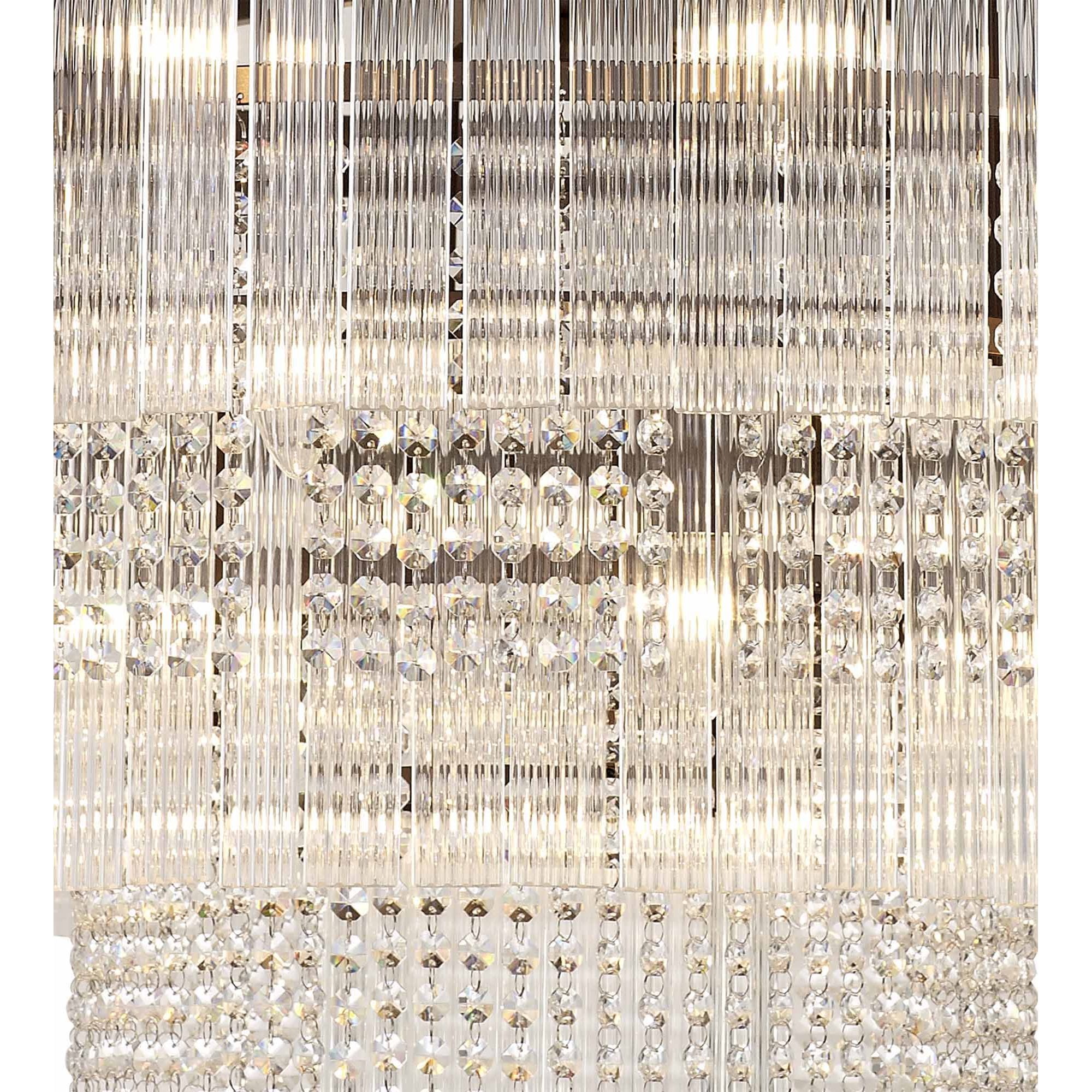 NL83269 Baylan 27 Light Large 3 Tier Round Pendant Brown Oxide
