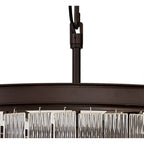NL83269 Baylan 27 Light Large 3 Tier Round Pendant Brown Oxide