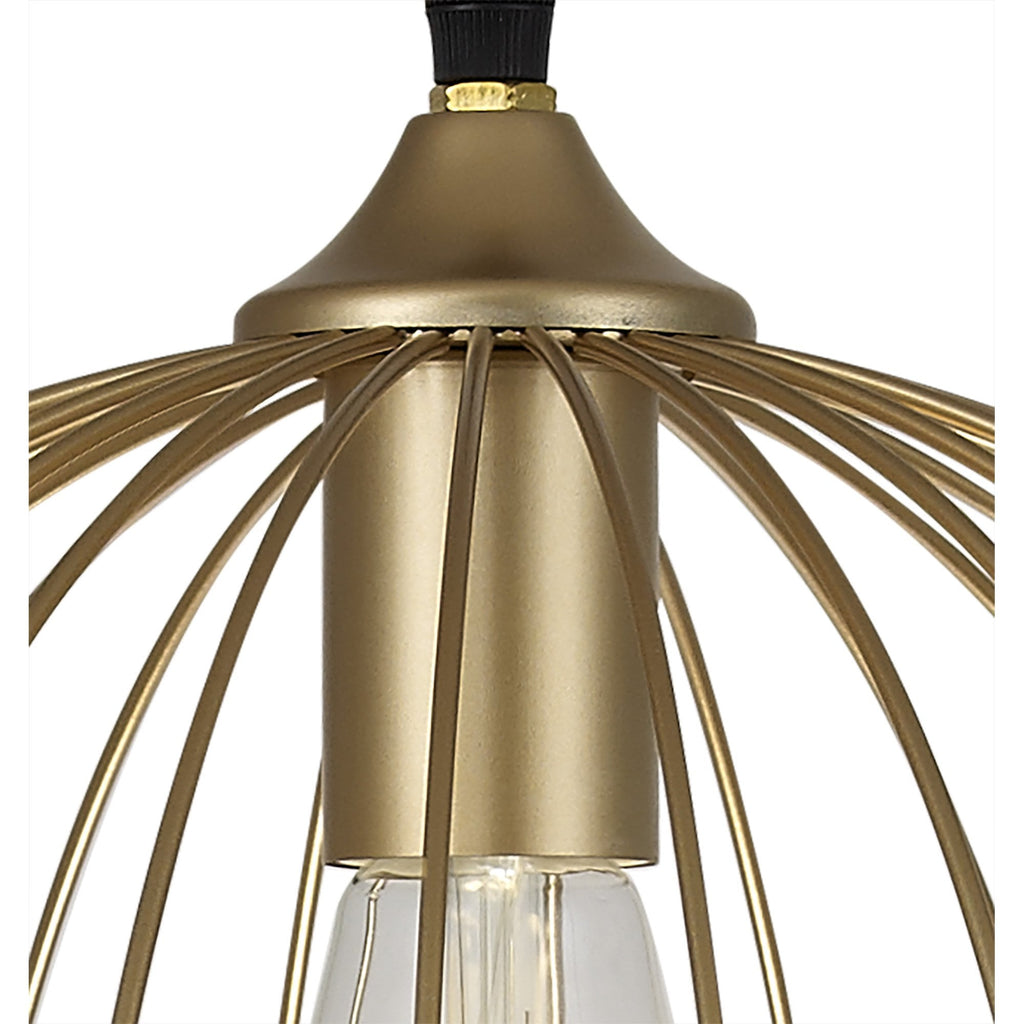 NL83779 Belgium Dome Pendant Painted Gold