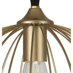 NL83779 Belgium Dome Pendant Painted Gold