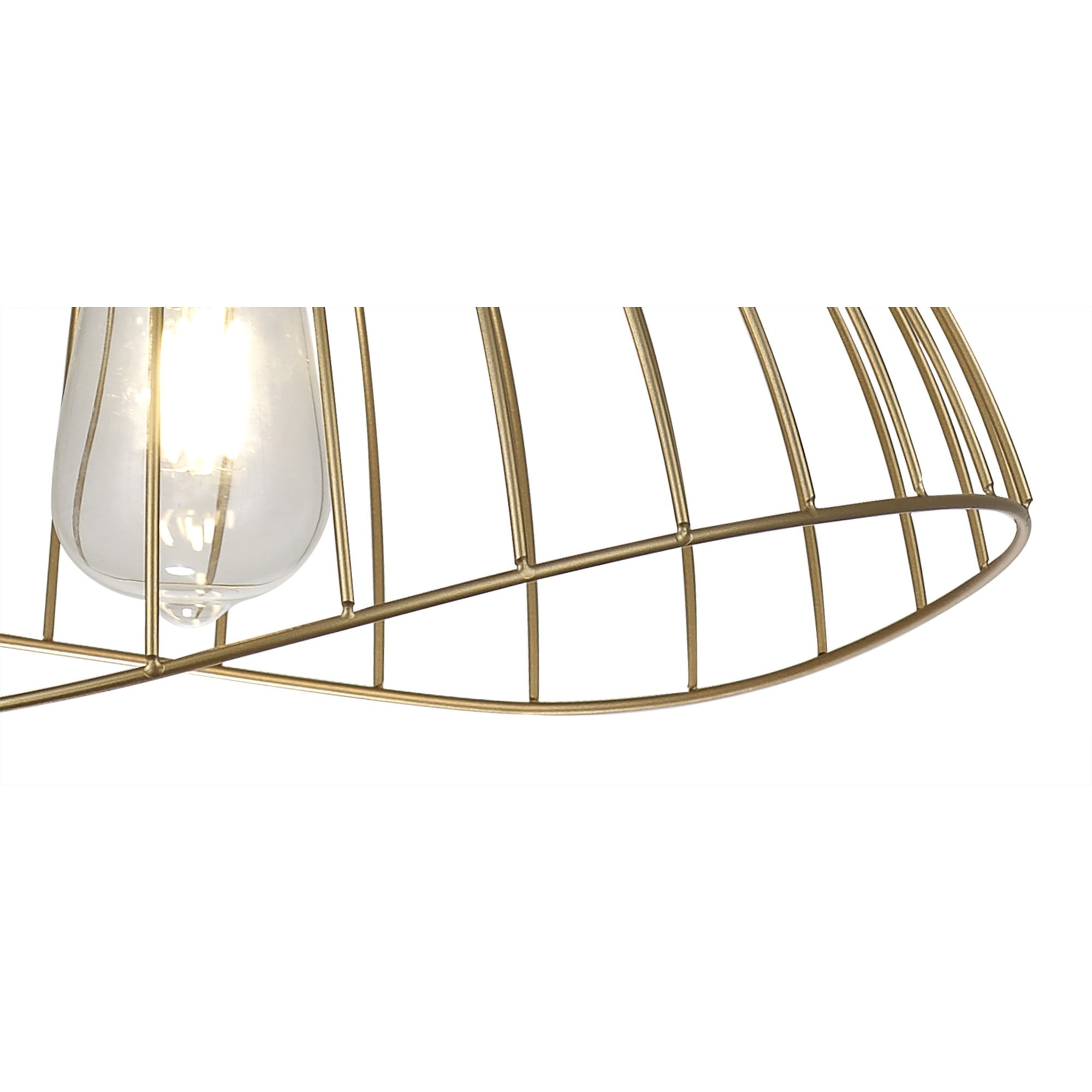 NL83779 Belgium Dome Pendant Painted Gold