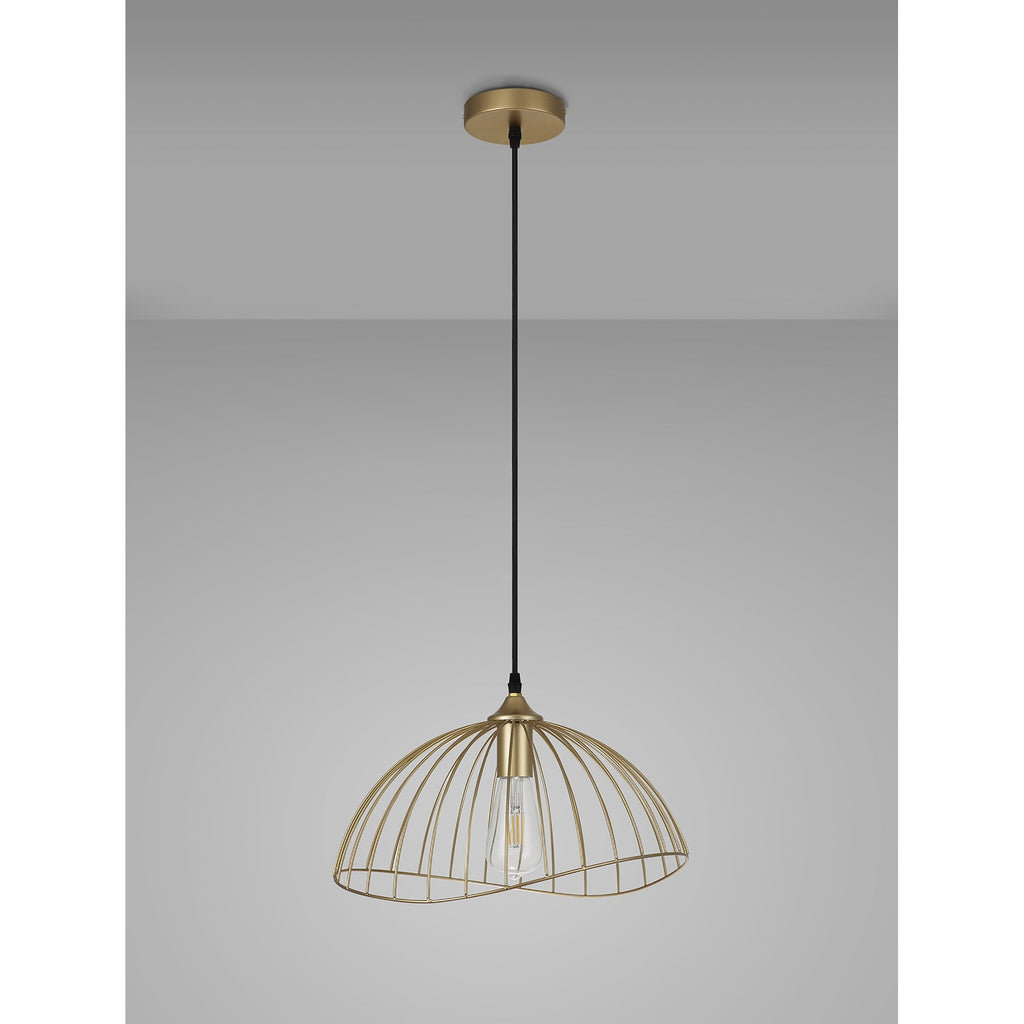 NL83779 Belgium Dome Pendant Painted Gold