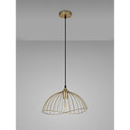 NL83779 Belgium Dome Pendant Painted Gold