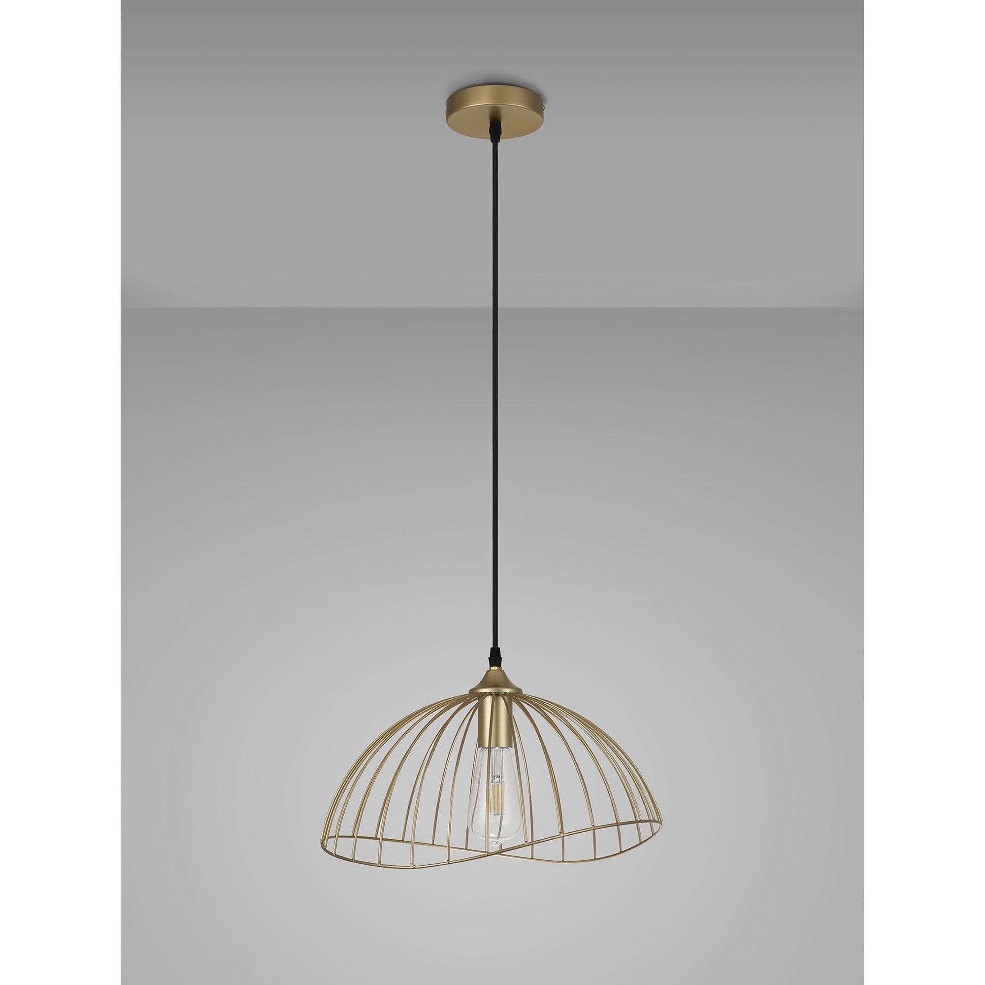 NL83779 Belgium Dome Pendant Painted Gold