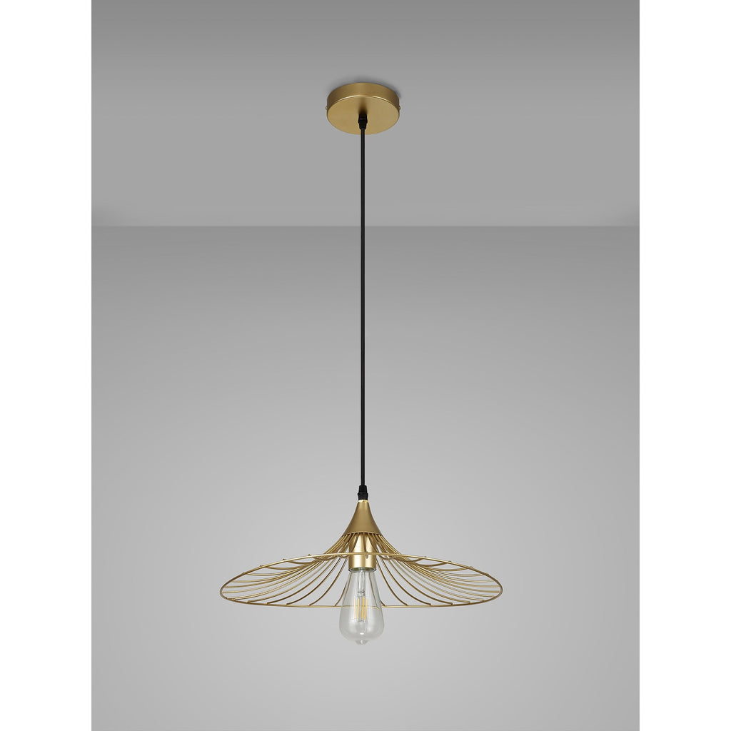 NL83789 Belgium Shallow Pendant Painted Gold