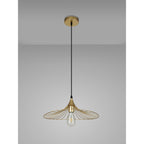 NL83789 Belgium Shallow Pendant Painted Gold