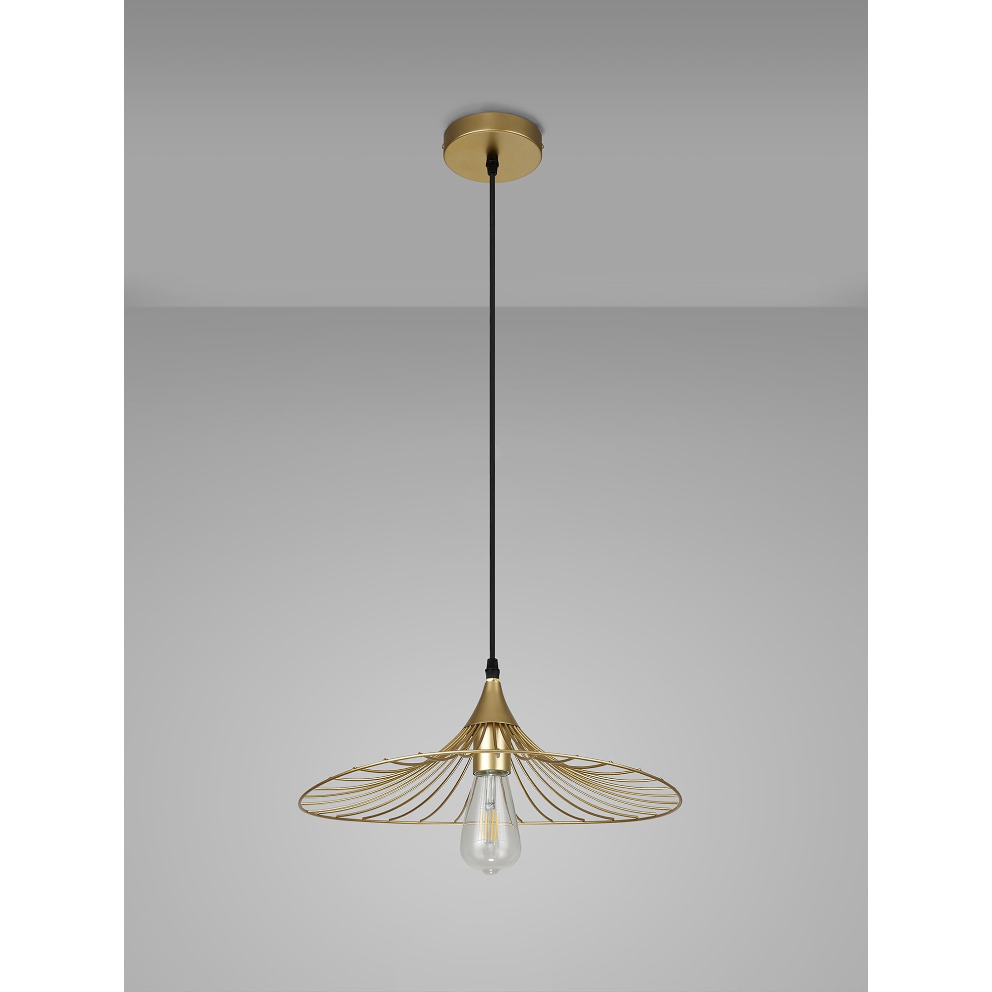 NL83789 Belgium Shallow Pendant Painted Gold