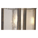 NL75809 Biello Outdoor Large Wall Lamp 1 Light Brushed Black Gold/Seeded Glass