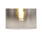 NL75899 Tokyo Single Pendant 1 Light Adjustable Black/Smoke Fade Glass