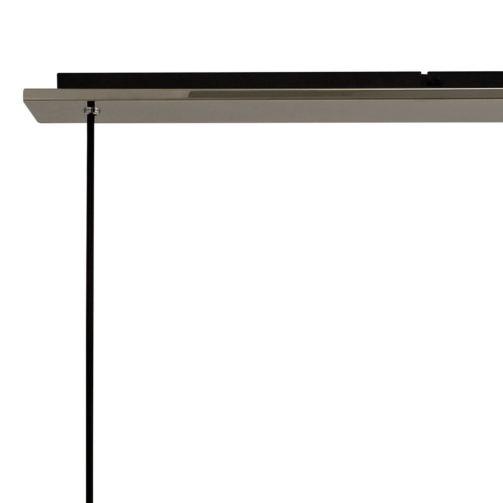 NL75909 Tokyo Linear Pendant 3 Light Adjustable Black/Smoke Fade Glass
