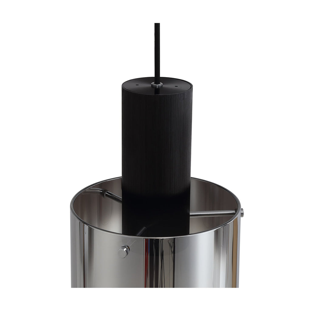 NL75909 Tokyo Linear Pendant 3 Light Adjustable Black/Smoke Fade Glass