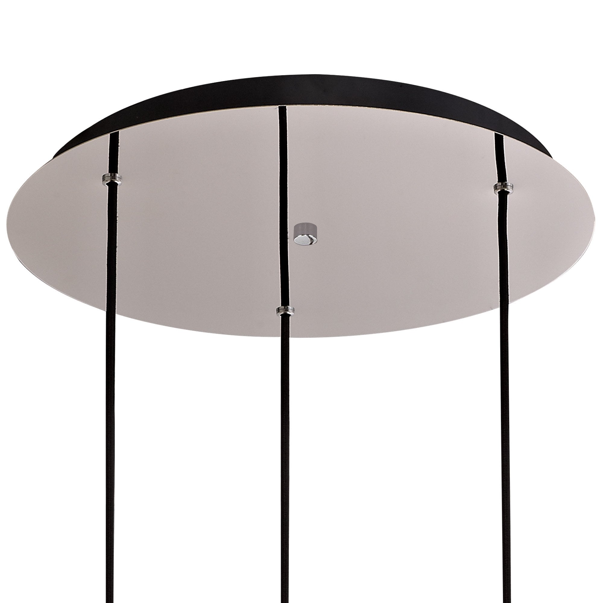 NL75919 Tokyo Round Pendant 3 Light Adjustable Black/Smoke Fade Glass