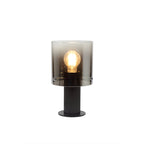 NL75949 Tokyo Table Lamp 1 Light Table Lamp Black/Smoke Fade Glass