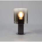NL75949 Tokyo Table Lamp 1 Light Table Lamp Black/Smoke Fade Glass