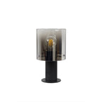 NL75949 Tokyo Table Lamp 1 Light Table Lamp Black/Smoke Fade Glass