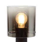 NL75949 Tokyo Table Lamp 1 Light Table Lamp Black/Smoke Fade Glass