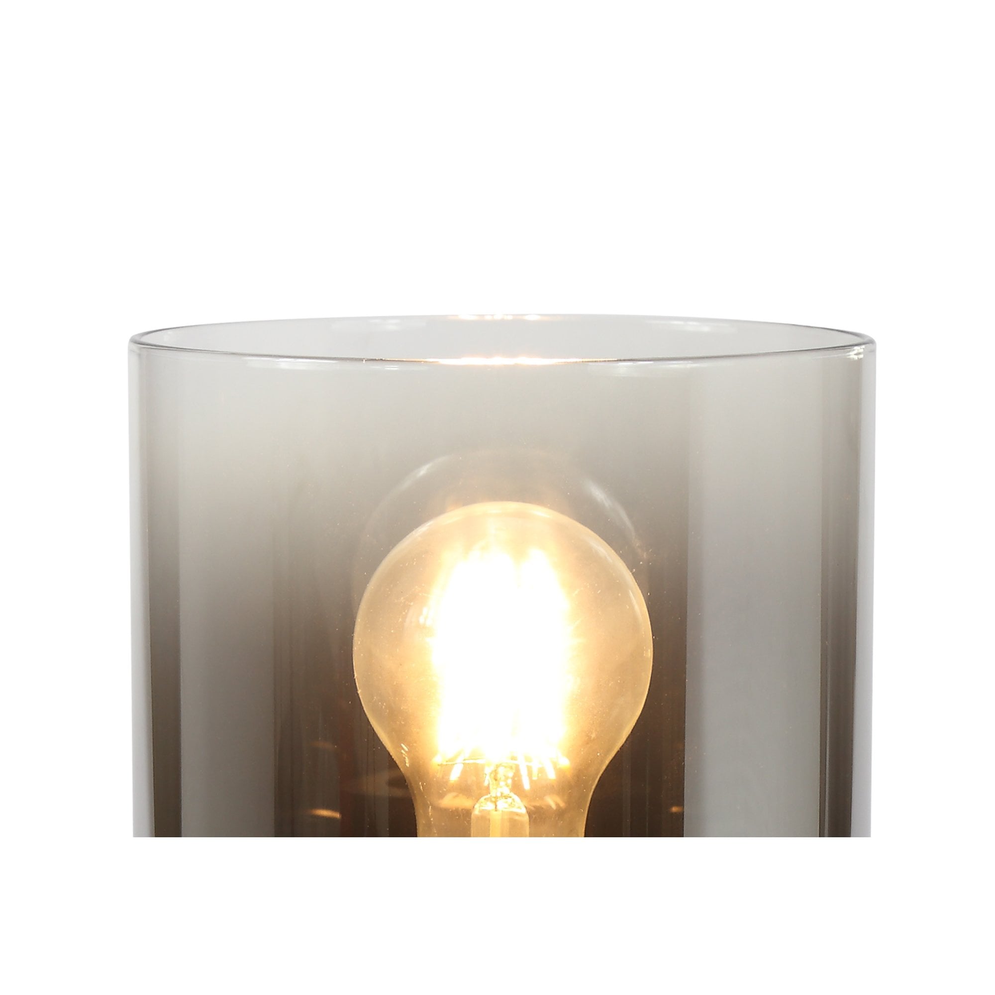 NL75949 Tokyo Table Lamp 1 Light Table Lamp Black/Smoke Fade Glass