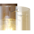 NL82619 Tokyo Single Pendant Adjustable Mocha/Amber Glass