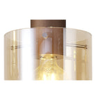 NL82629 Tokyo 3 Light Linear Pendant Adjustable Mocha/Amber Glass