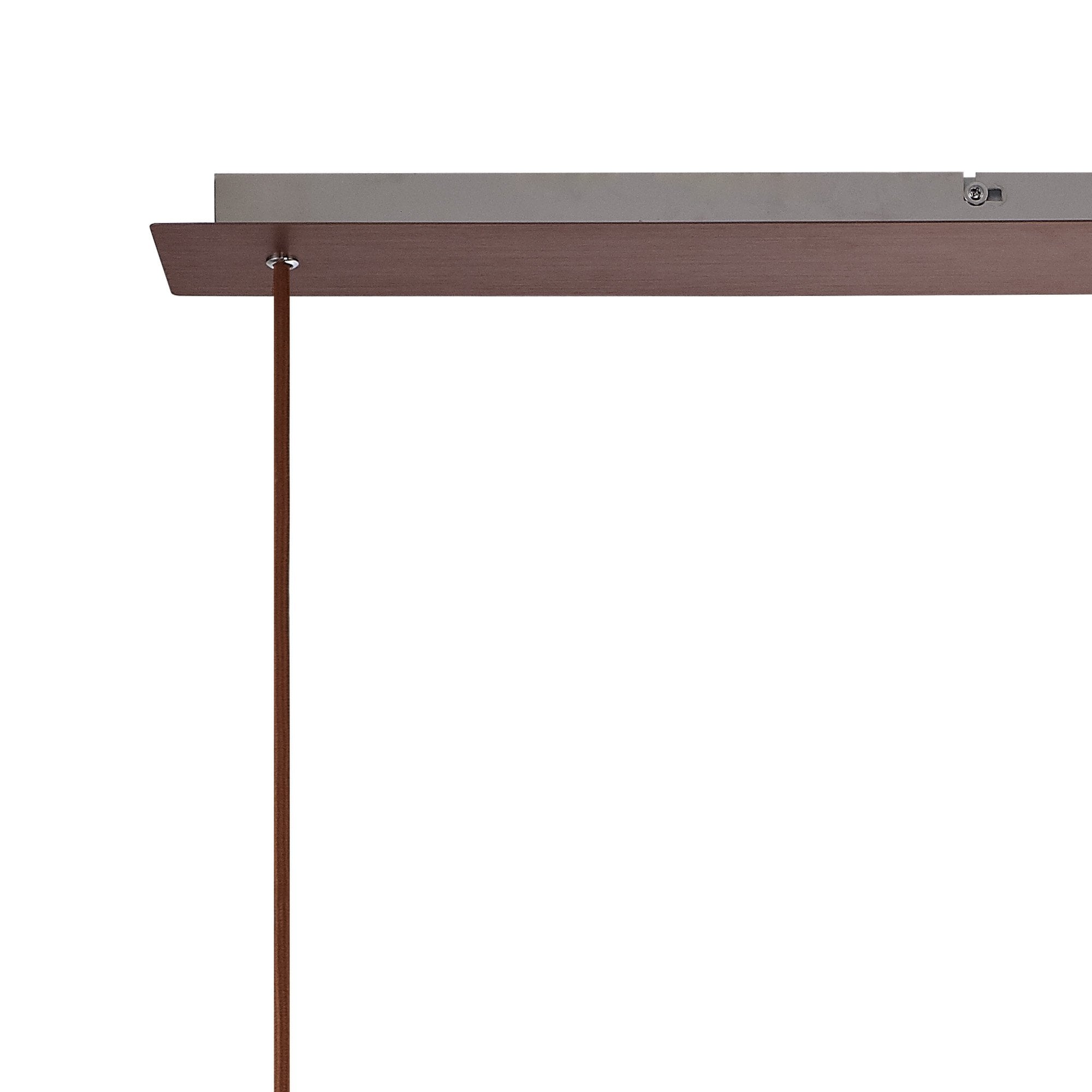 NL82629 Tokyo 3 Light Linear Pendant Adjustable Mocha/Amber Glass
