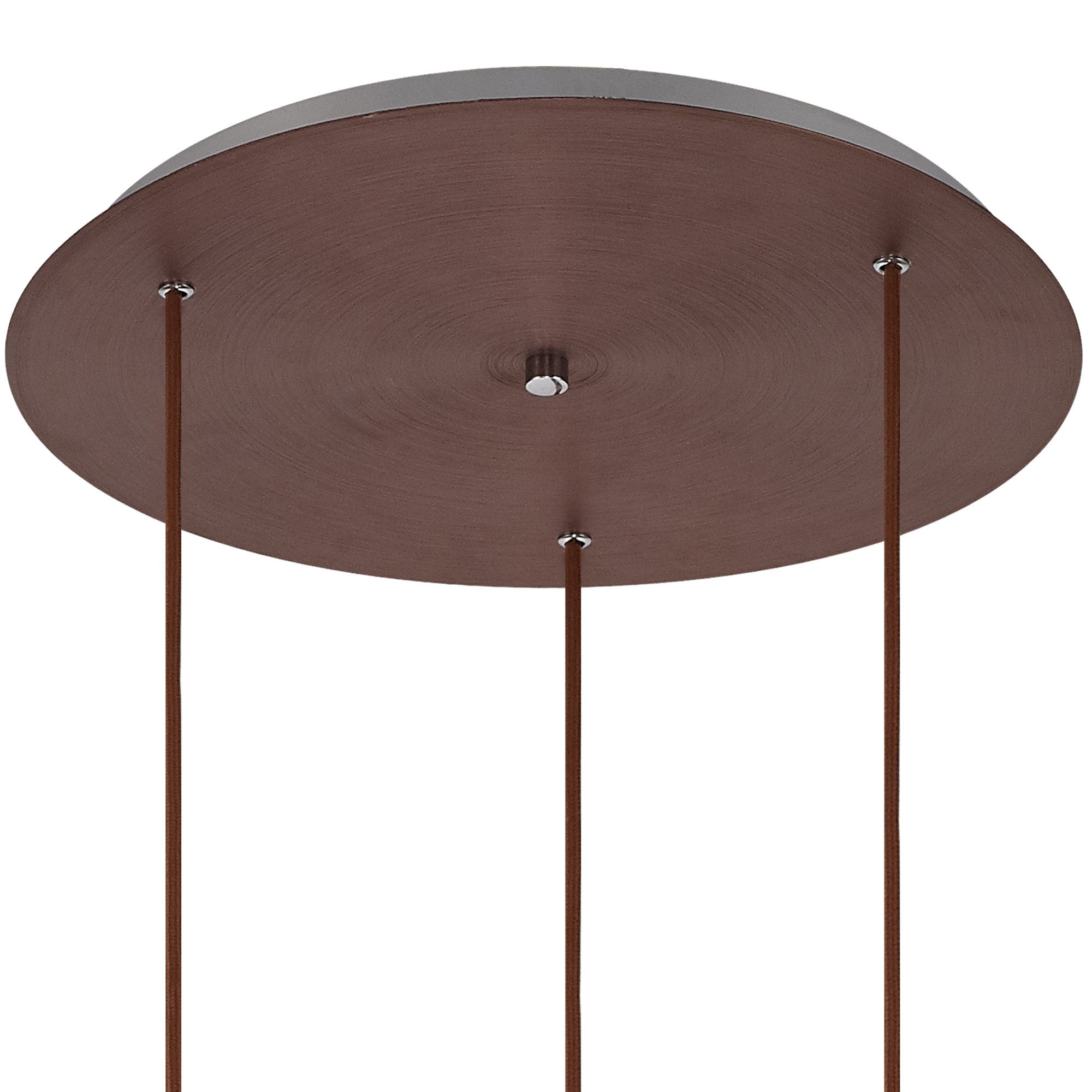 NL82639 Tokyo Round Pendant 3 Light Adjustable Mocha/Amber Glass