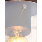 NL82649 Tokyo Round Ceiling Flush Mocha/Amber Glass
