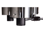 NL84029 Tokyo Semi Ceiling 5 Light Black/Smoke Fade Glass
