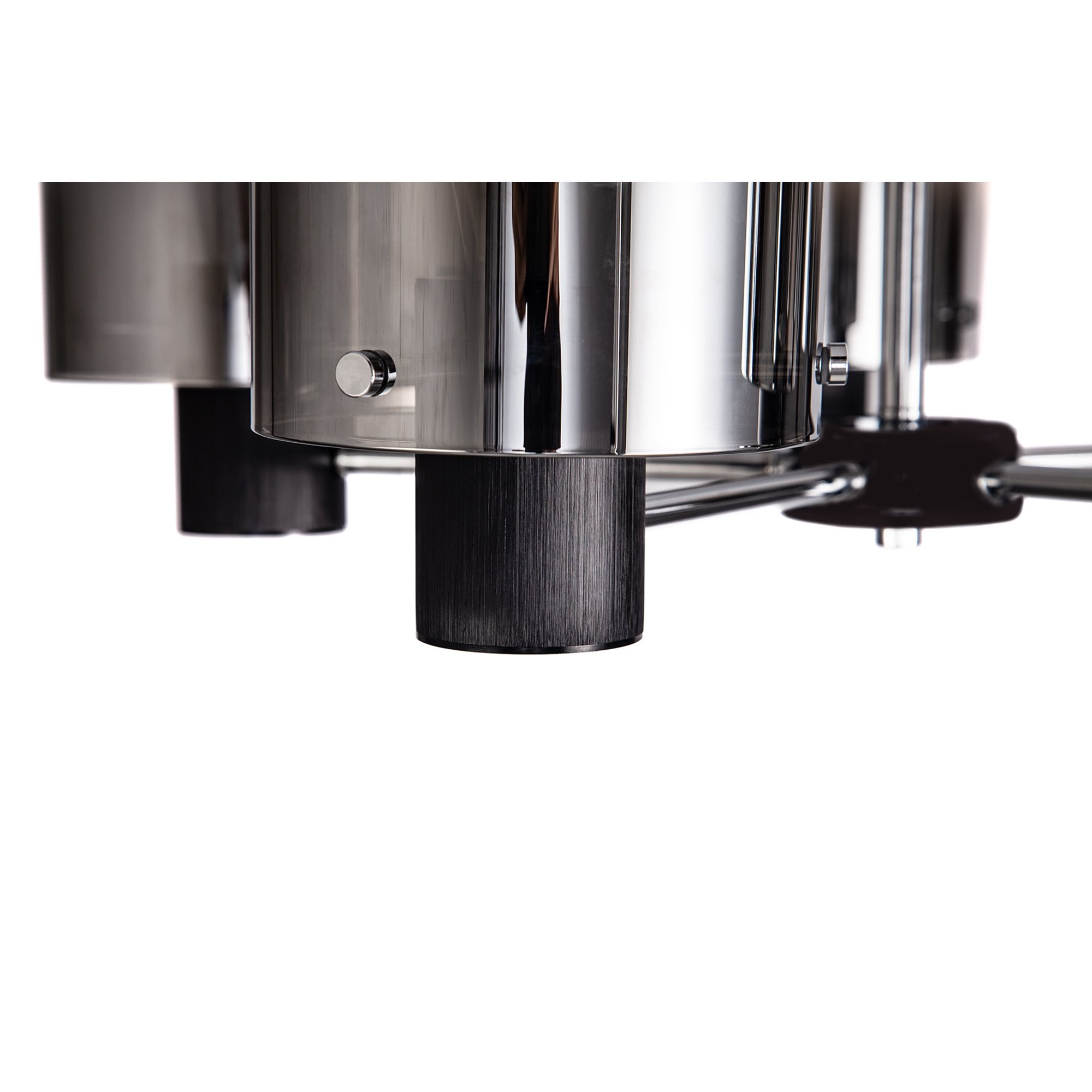 NL84029 Tokyo Semi Ceiling 5 Light Black/Smoke Fade Glass