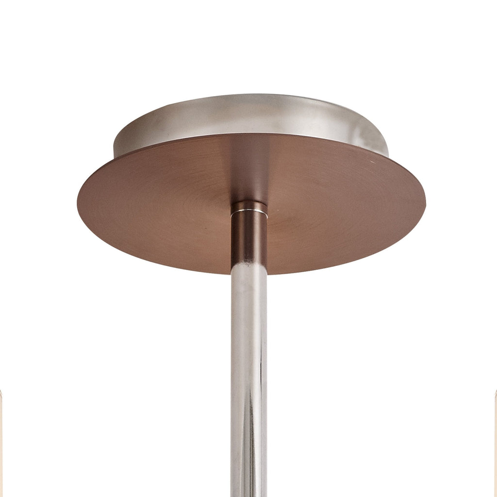 NL84039 Tokyo Semi Ceiling 3 Light Mocha/Amber Glass