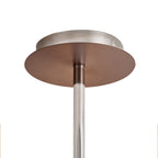 NL84039 Tokyo Semi Ceiling 3 Light Mocha/Amber Glass