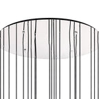 NL84939 Tokyo Slim Round Pendant 21 Light Adjustable Black/Smoke Fade Glass