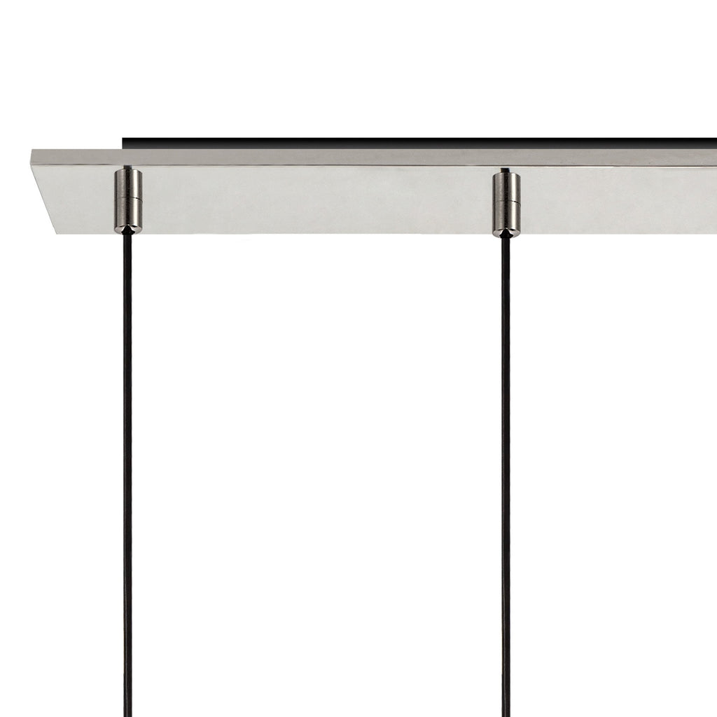 NL84949 Tokyo Slim Linear Pendant 4 Light Adjustable Black/Smoke Fade Glass