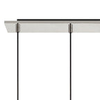 NL84949 Tokyo Slim Linear Pendant 4 Light Adjustable Black/Smoke Fade Glass