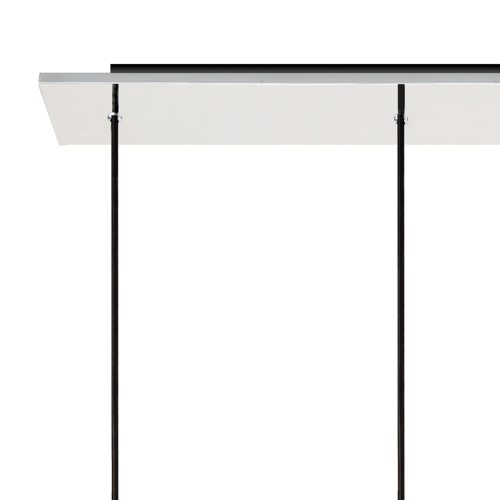NL84959 Tokyo Slim Linear Pendant 5 Light Adjustable Black/Smoke Fade Glass