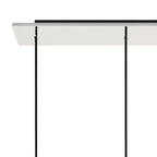 NL84959 Tokyo Slim Linear Pendant 5 Light Adjustable Black/Smoke Fade Glass
