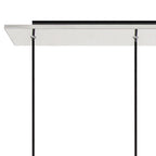 NL84969 Tokyo Slim Linear Pendant 7 Light Adjustable Black/Smoke Fade Glass