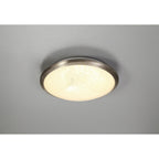 NL77509 Blat Bathroom Ceiling  Light LED Satin Nickel/Crystaline