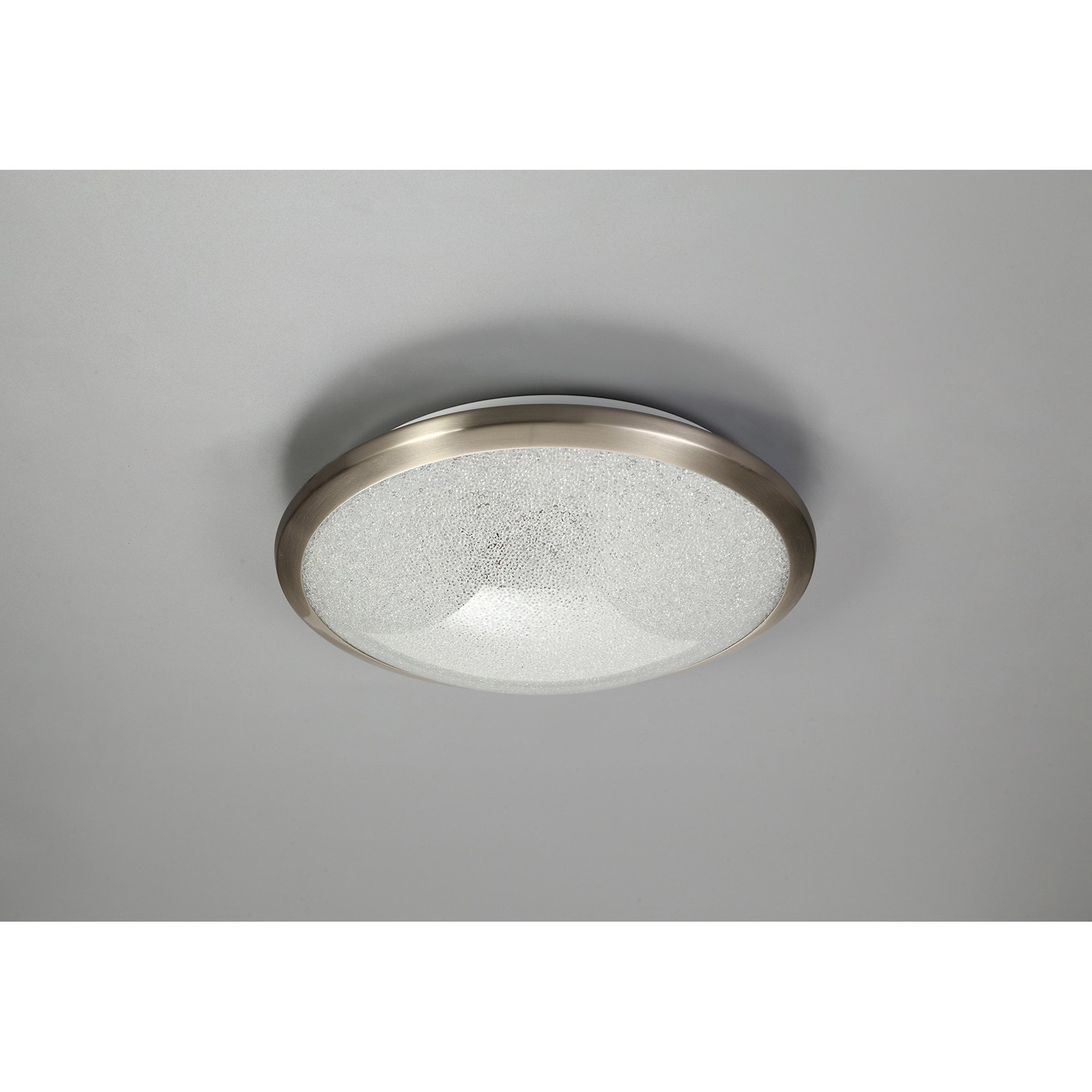 NL77509 Blat Bathroom Ceiling  Light LED Satin Nickel/Crystaline