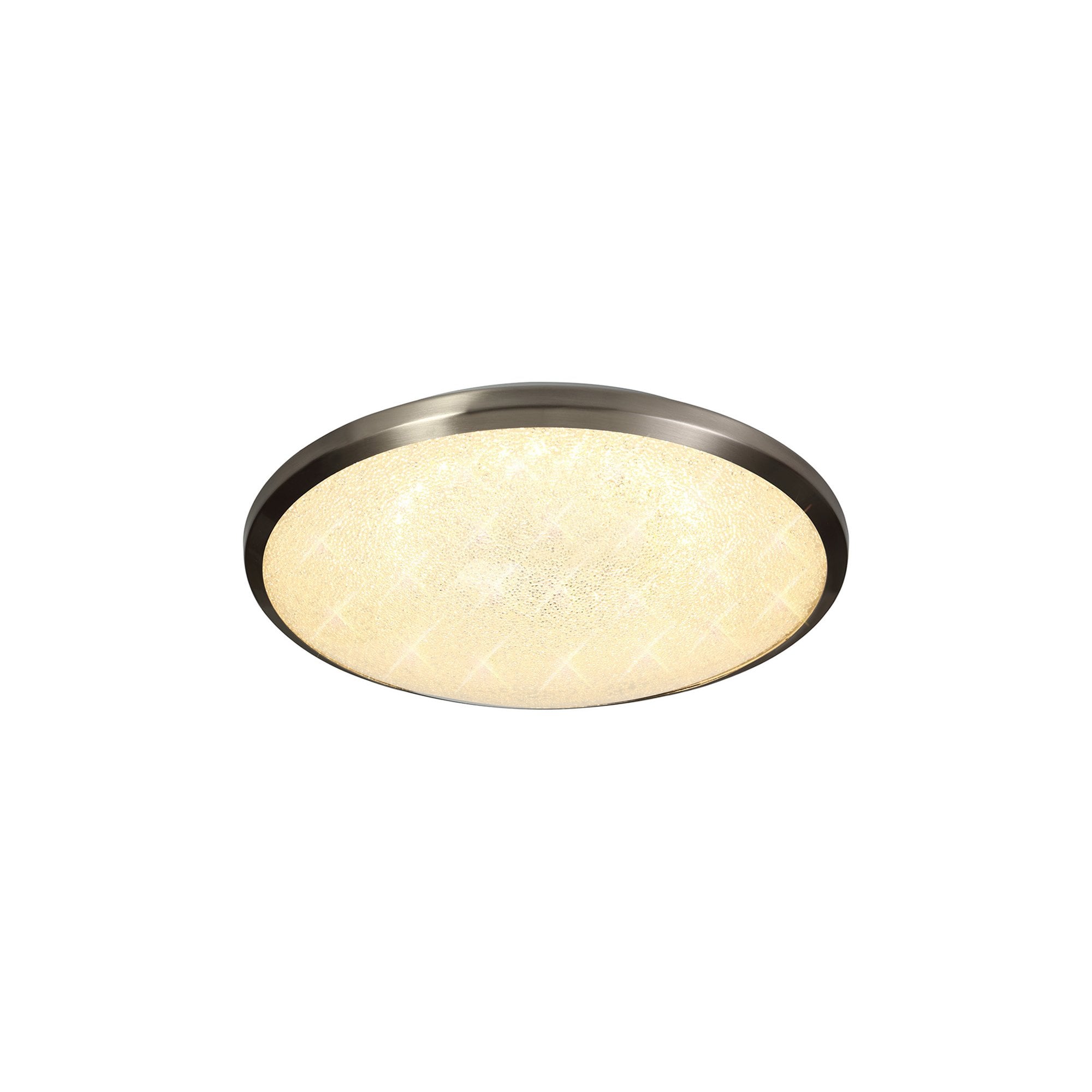 NL77519 Blat Bathroom Ceiling  Light LED Satin Nickel/Crystaline