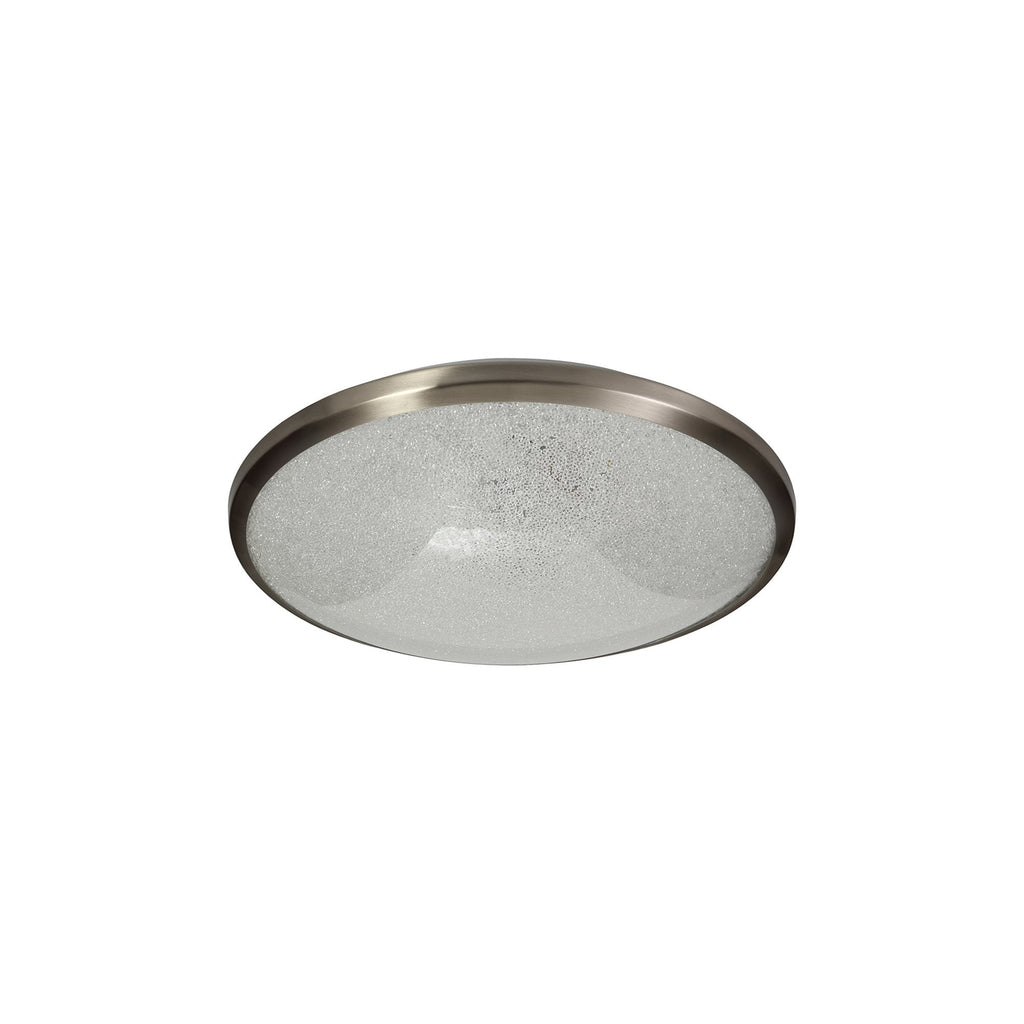 NL77519 Blat Bathroom Ceiling  Light LED Satin Nickel/Crystaline