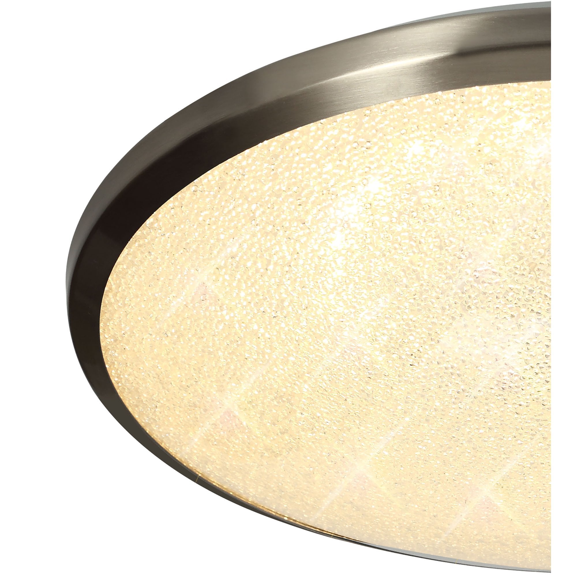 NL77519 Blat Bathroom Ceiling  Light LED Satin Nickel/Crystaline