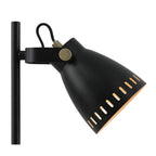 NL77239 Bojam Adjustable Table Lamp 1 Light Matt Black/Antique Brass/Khaki