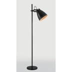 NL77249 Bojam Adjustable Floor Lamp 1 Light Matt Black/Antique Brass/Khaki