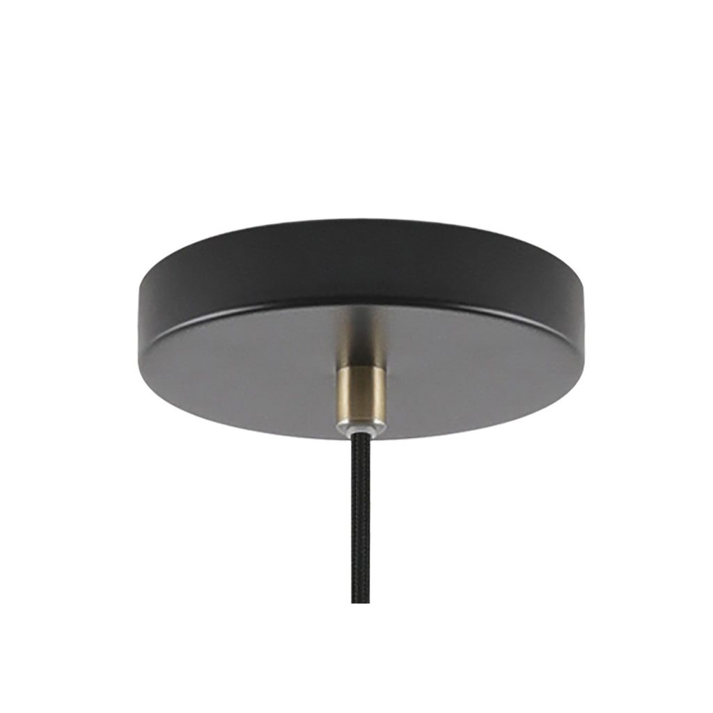 NL77269 Bojam Small Pendant 1 Light Matt Black/Antique Brass/Khaki