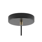 NL77269 Bojam Small Pendant 1 Light Matt Black/Antique Brass/Khaki