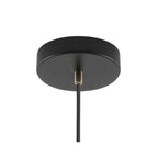 NL77279 Bojam Medium Pendant 1 Light Matt Black/Antique Brass/Khaki