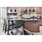 NL77299 Bojam Linear Pendant 3 Light Matt Black/Antique Brass/Khaki