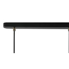 NL77299 Bojam Linear Pendant 3 Light Matt Black/Antique Brass/Khaki