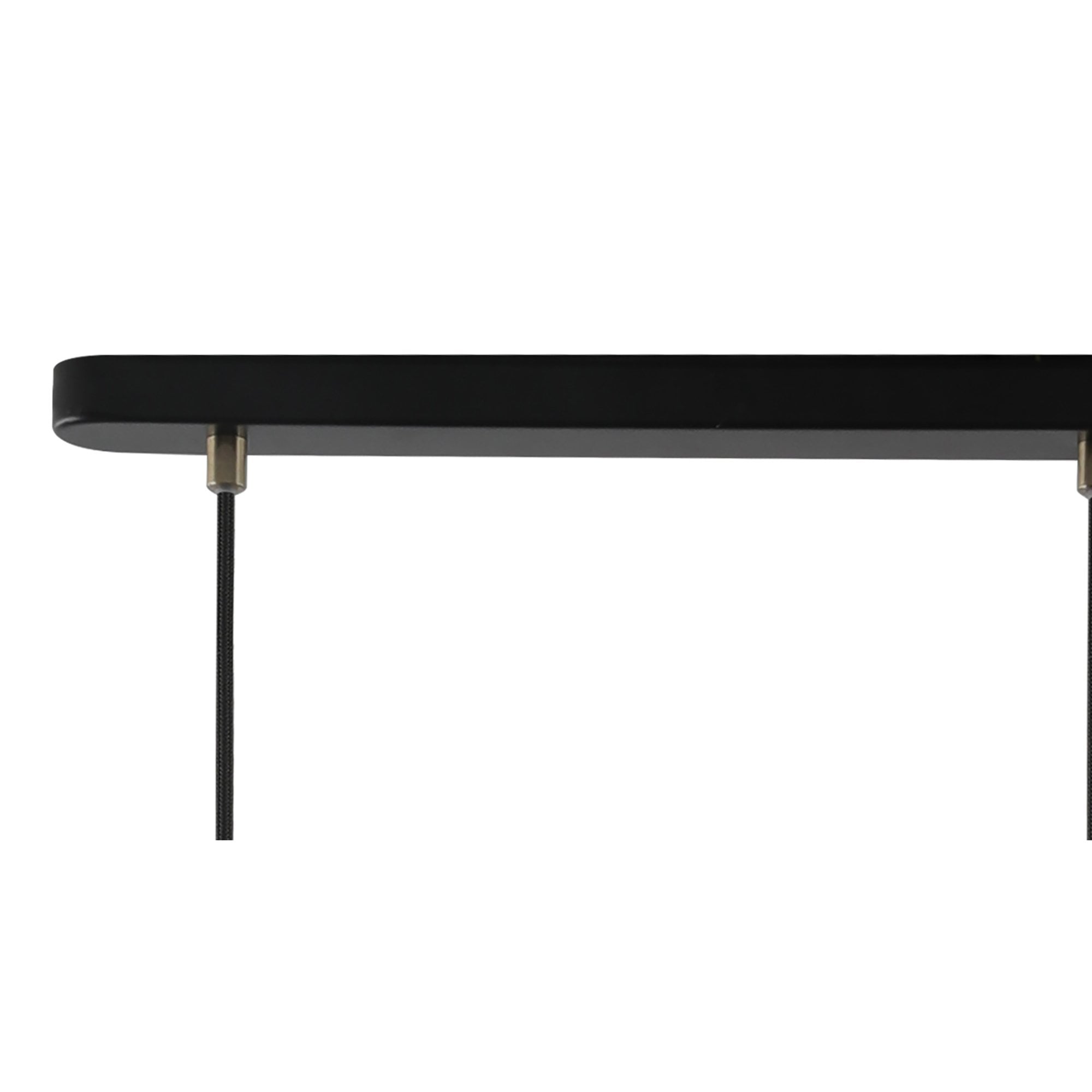 NL77299 Bojam Linear Pendant 3 Light Matt Black/Antique Brass/Khaki